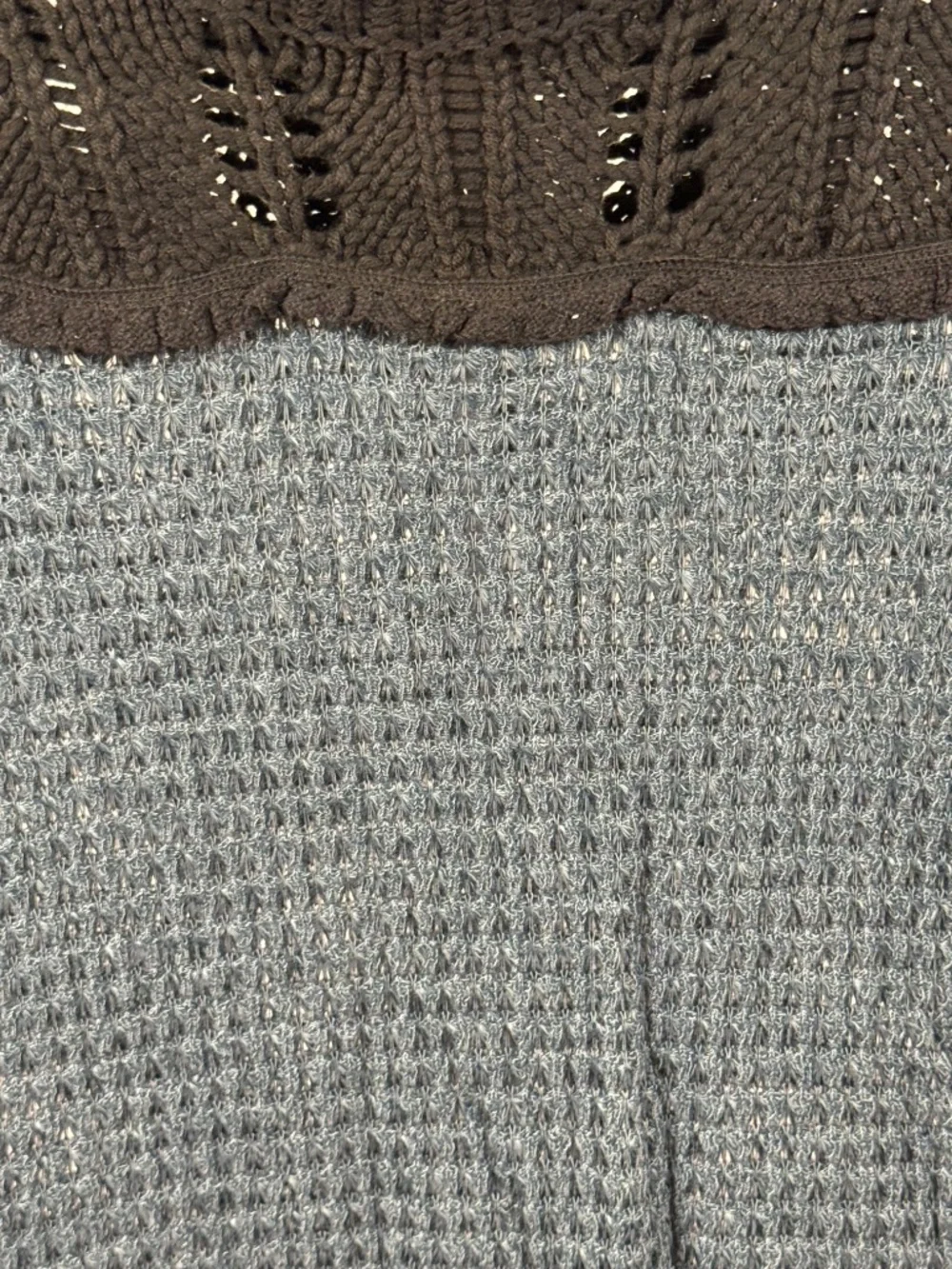 Free People Snowflake Sweater Teal Ocean Black Knit NWT XS